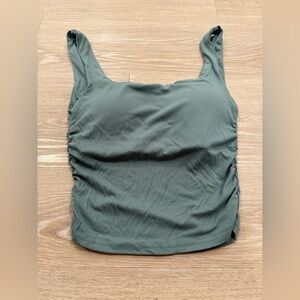 NWOT OGL Airy Square Neck Side Ruched Brami Tank